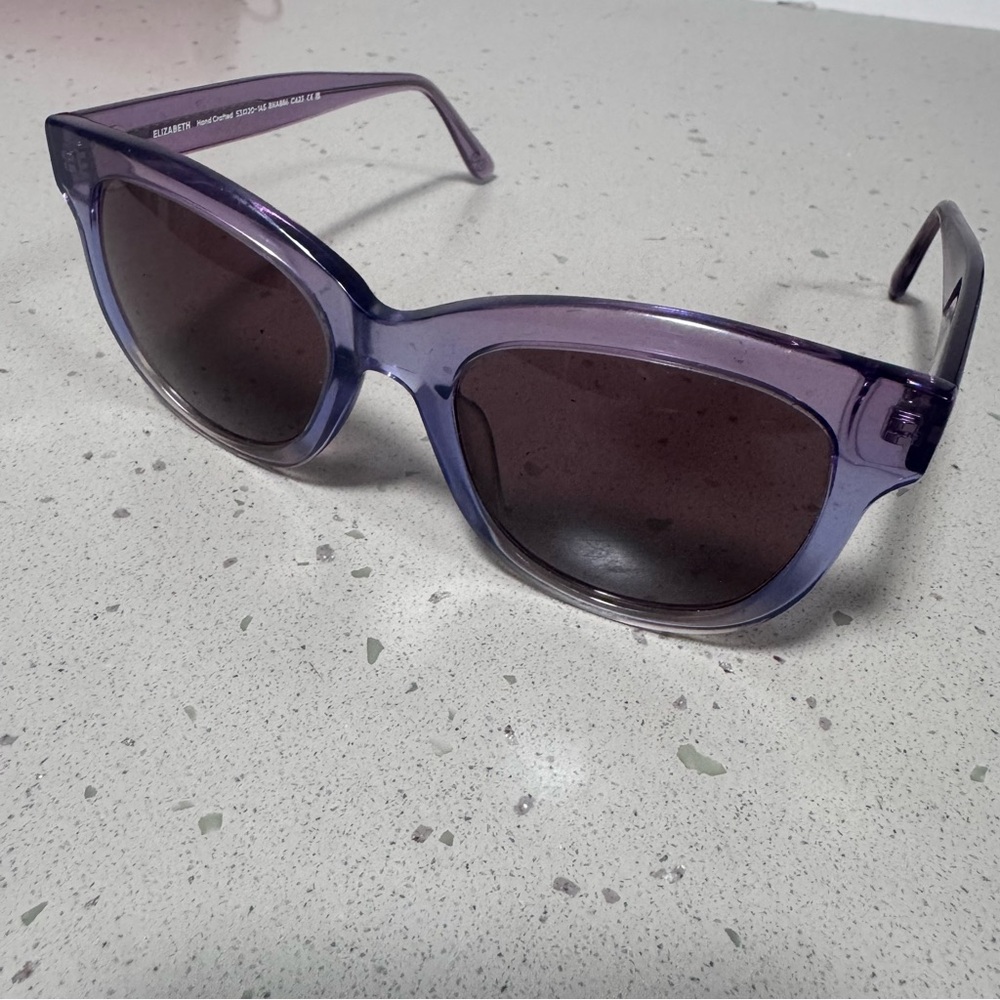 Elizabeth Sunglasses — Translucent Purple Acetate, Women’s Medium/Large